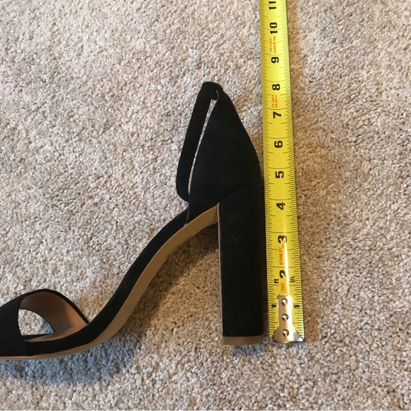 J. Crew Factory Black Open Toe Classic Heels - Picture 5 of 7